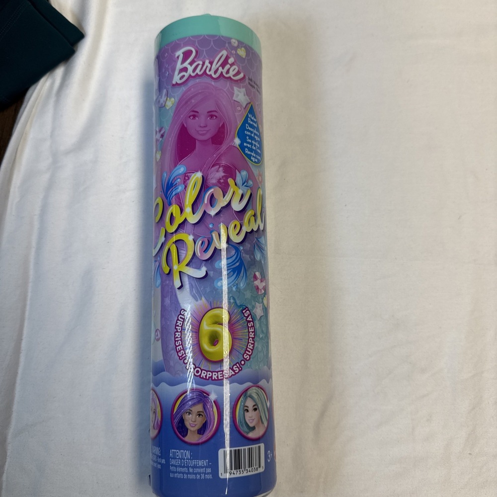 Barbie Color Reveal Rainbow Galaxy Series Fashion Doll 6 Surprises Ages 3+